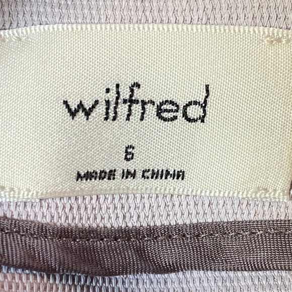 Tie-Back Dress Squareneck Japanese crepe mini dress (Wilfred Lavendar)- Size 6 - Picture 5 of 5